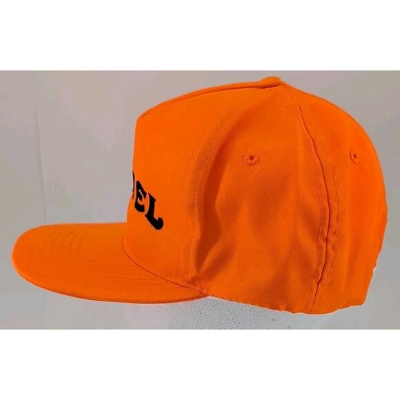 Vintage Camel Cigarettes Snapback Trucker Hat VTG 90s Blaze Orange Hunting - Picture 2 of 9
